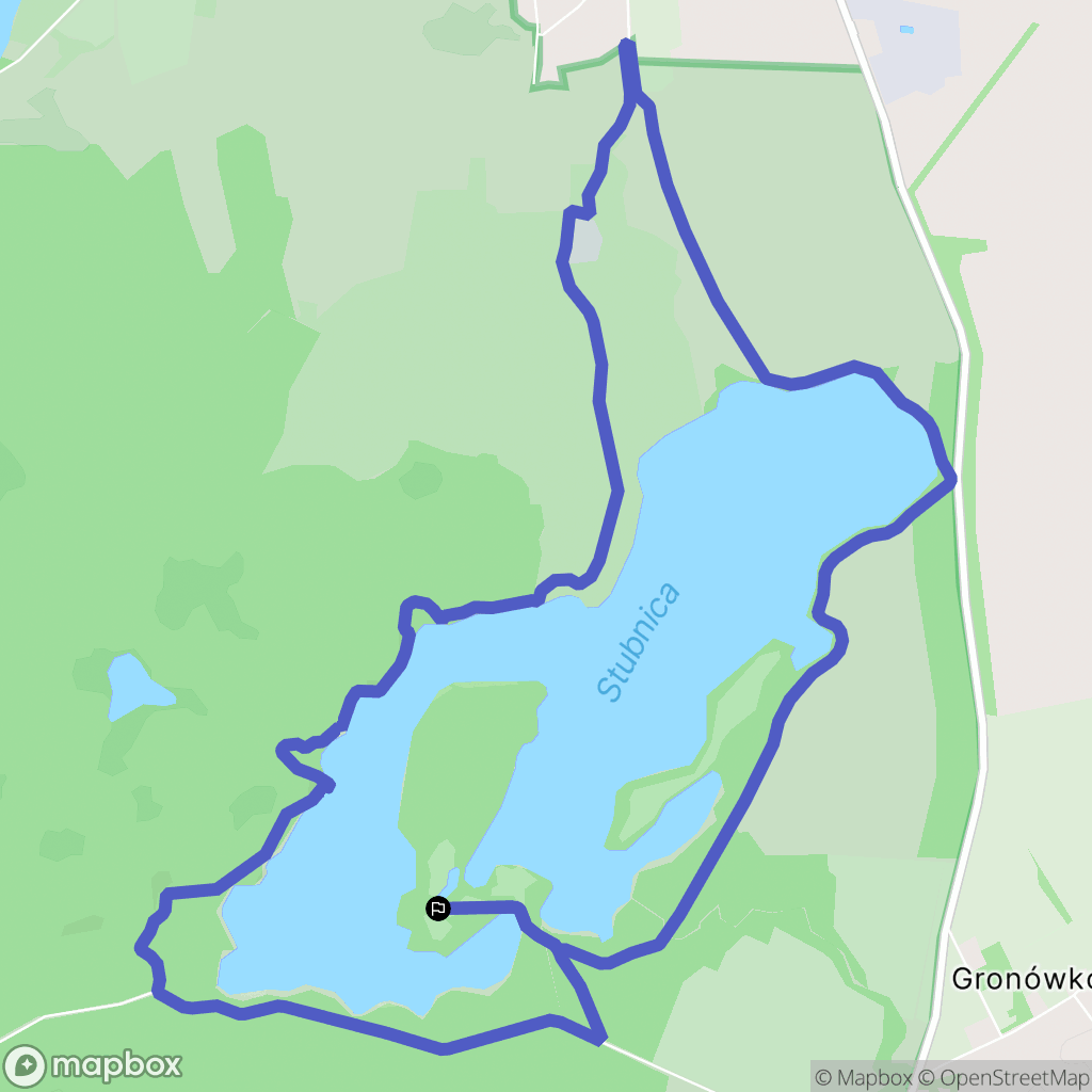 Ińsko: mapa trasy - Poland