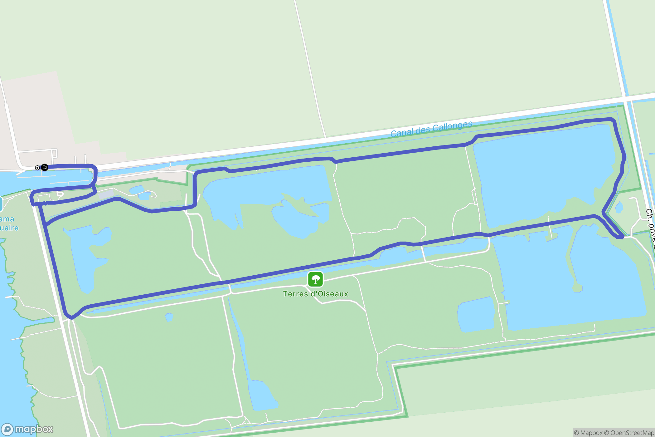 Braud-et-Saint-Louis : carte du parcours de randonnée - France