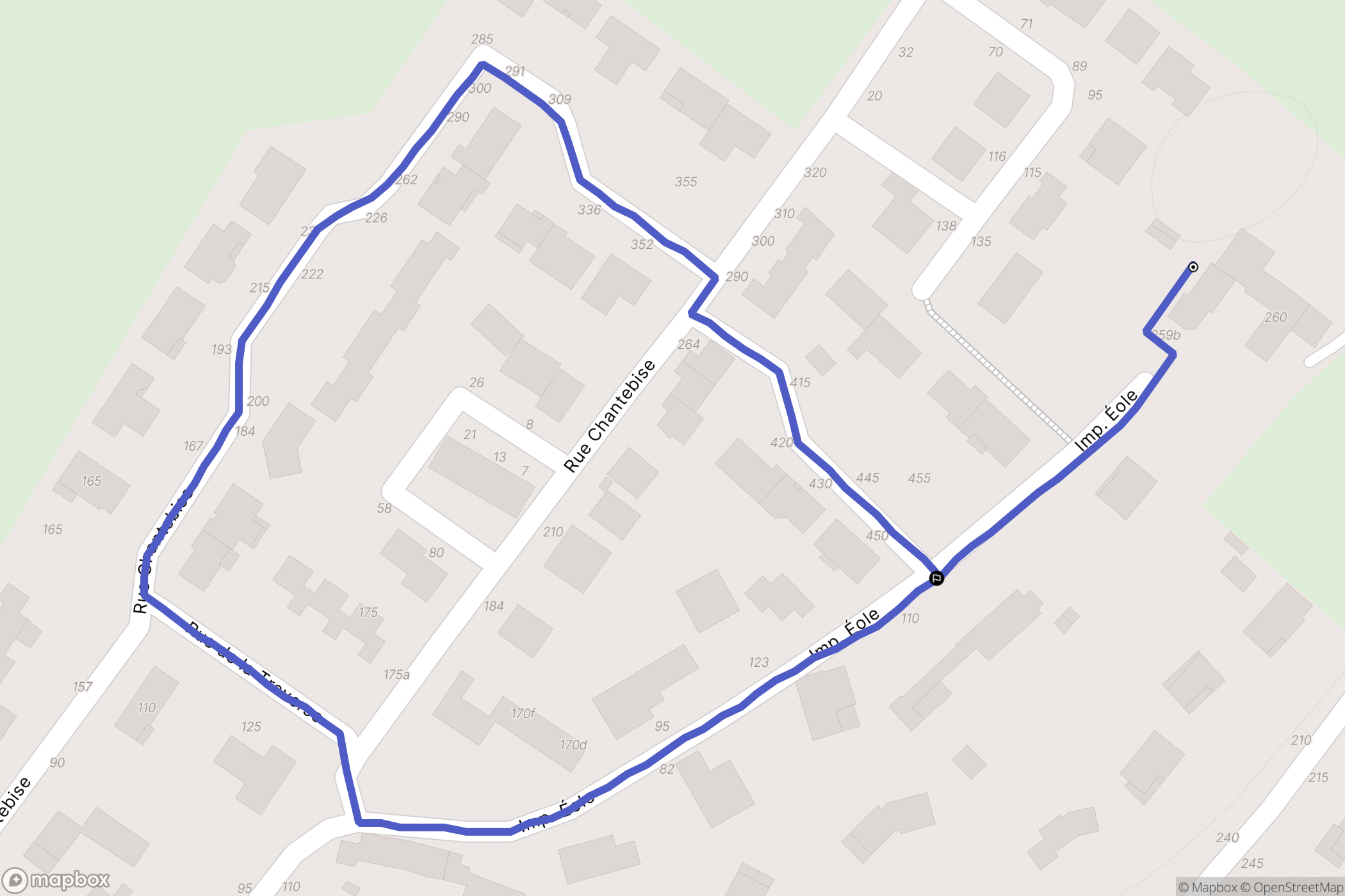Chatuzange-le-Goubet : carte du parcours de randonnée - France
