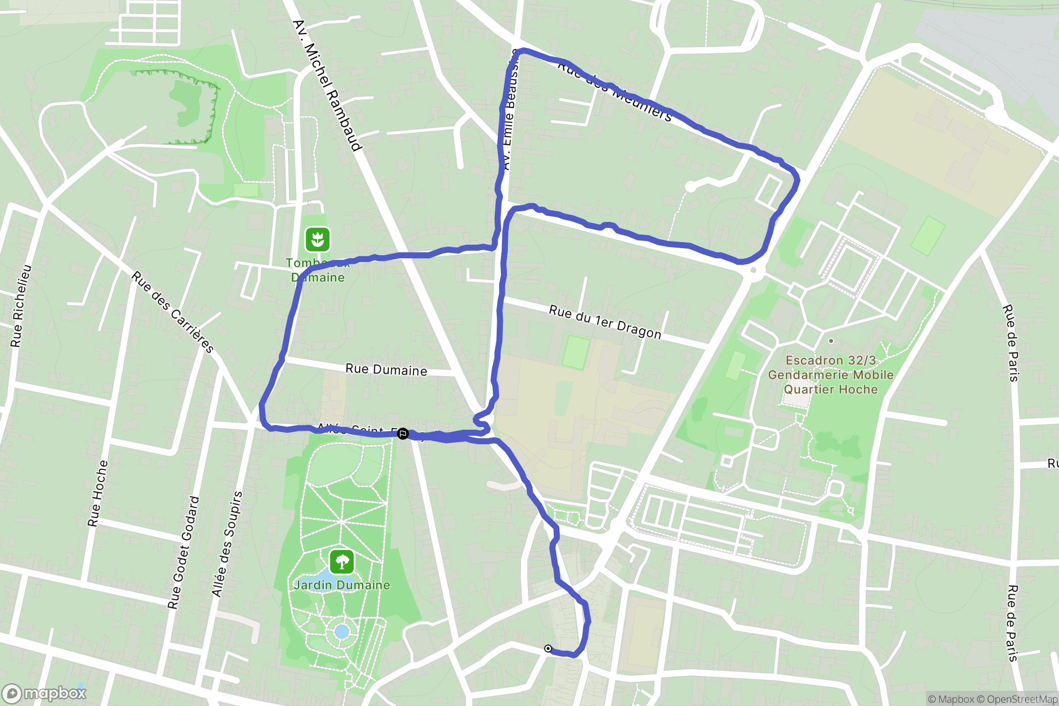 Luçon : carte du parcours de randonnée - France