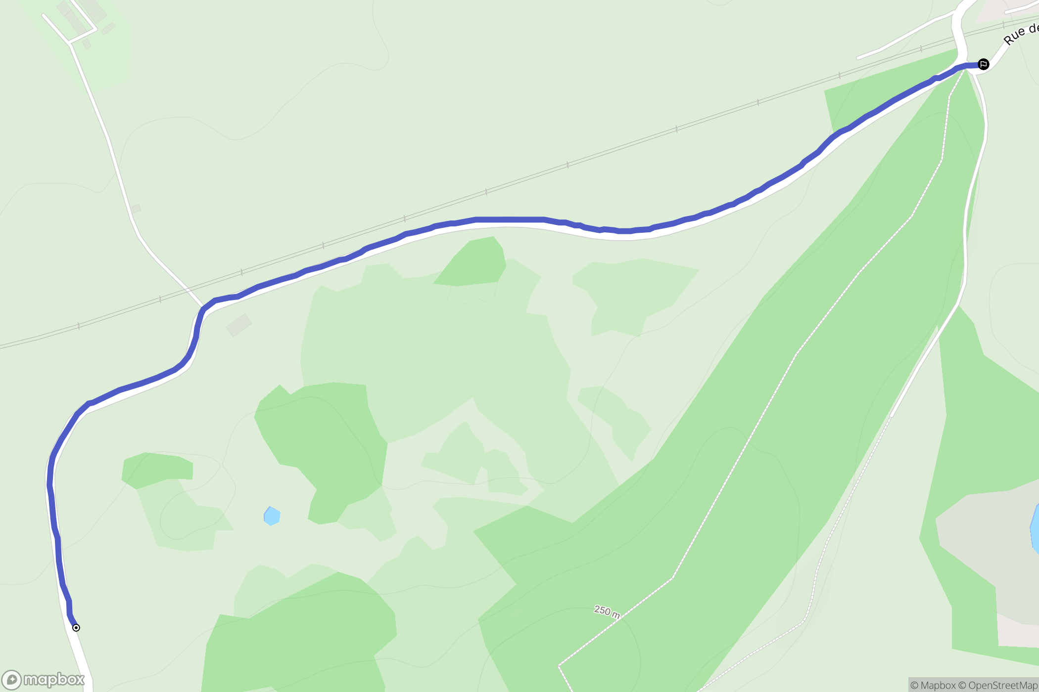 Mécleuves : carte du parcours de randonnée - France