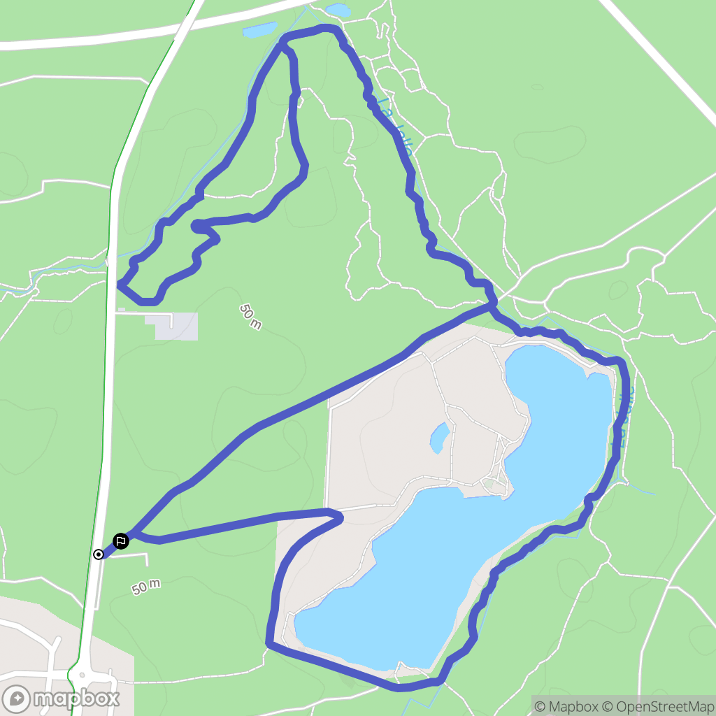 Saint-Jean-d'Illac : carte du parcours de randonnée - France