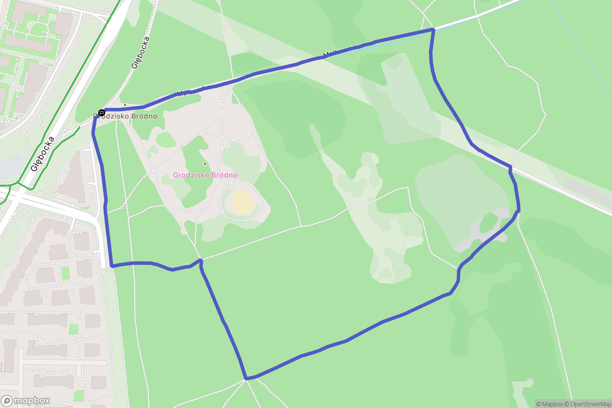 Warszawa: mapa trasy - Poland
