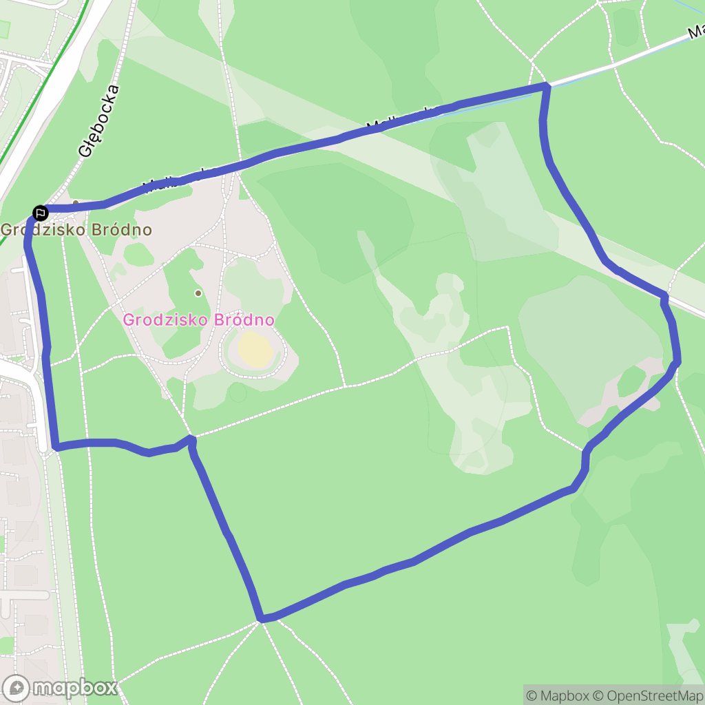 Warszawa: mapa trasy - Poland