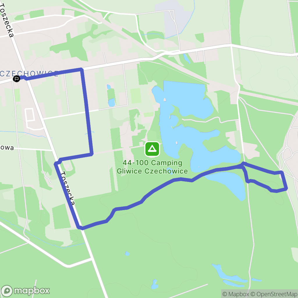 Gliwice: mapa trasy - Poland