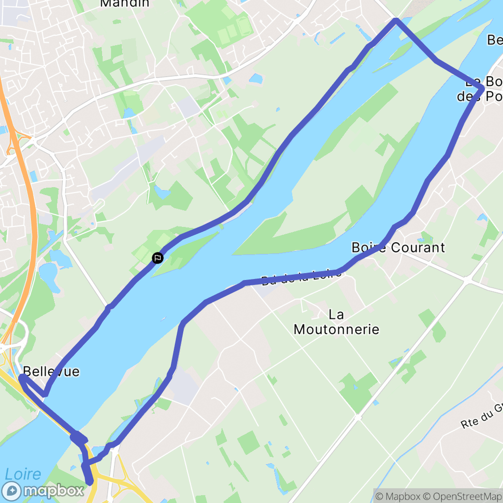 Sainte-Luce-sur-Loire : carte du parcours de randonnée - France