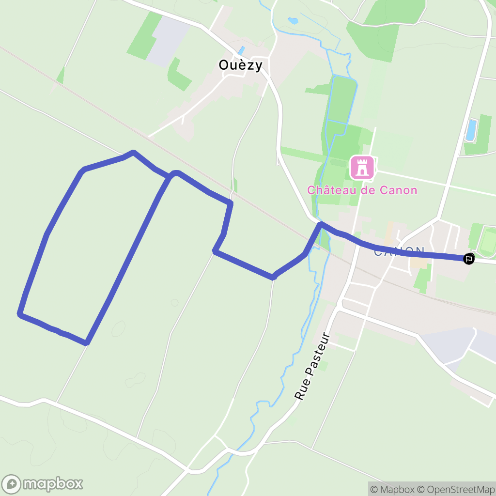 Mézidon Vallée d'Auge : carte du parcours de randonnée - France