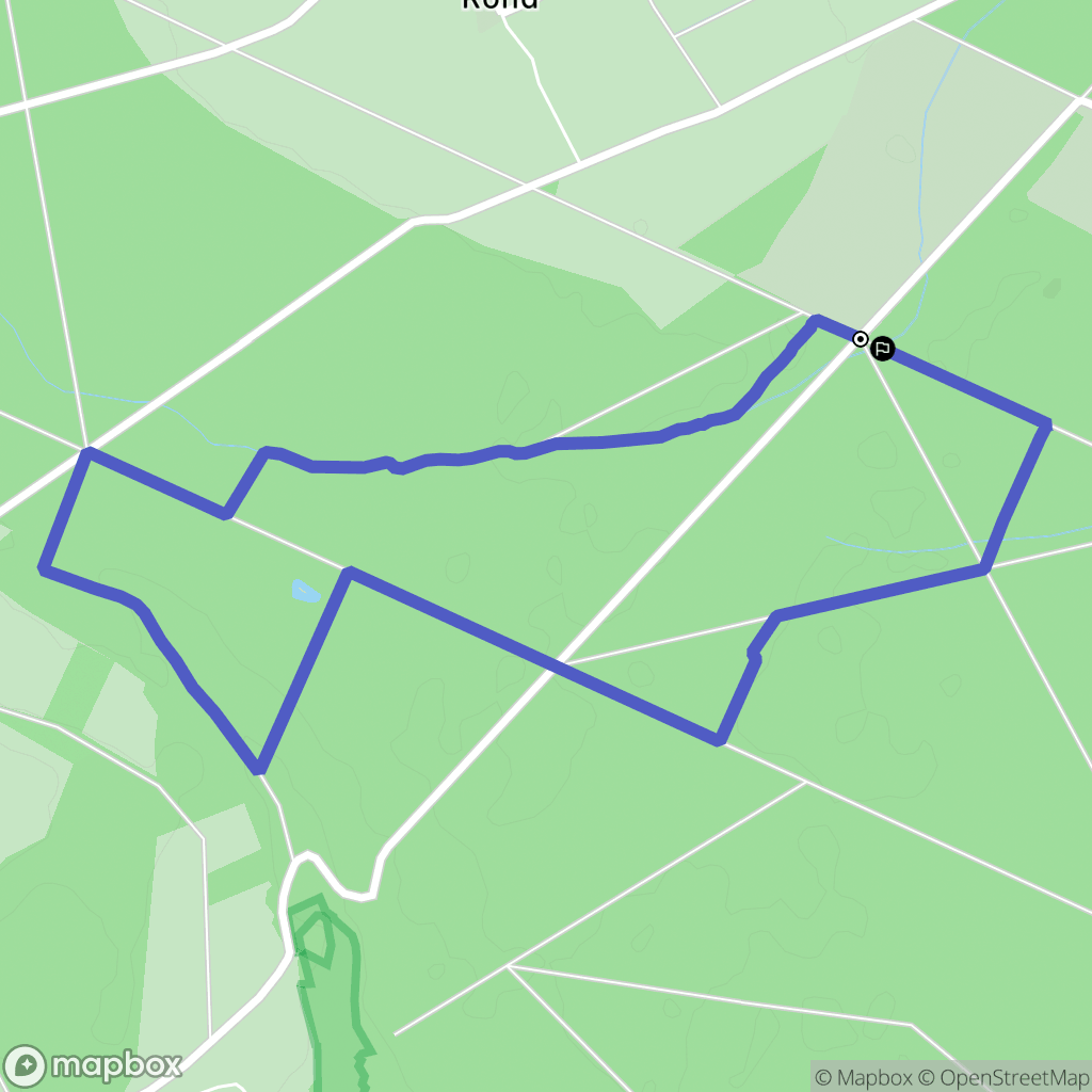 Senonches : carte du parcours de randonnée - France