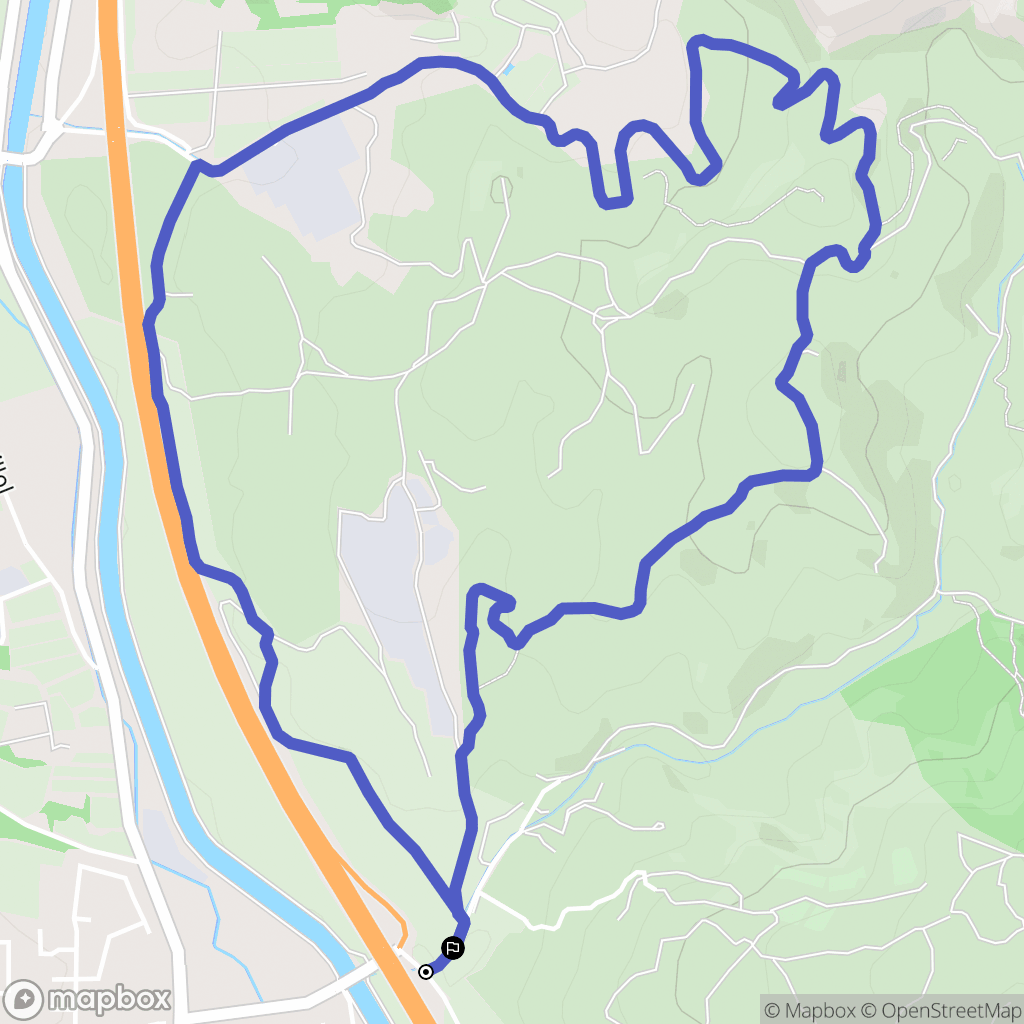 Salon-de-Provence : carte du parcours de randonnée - France