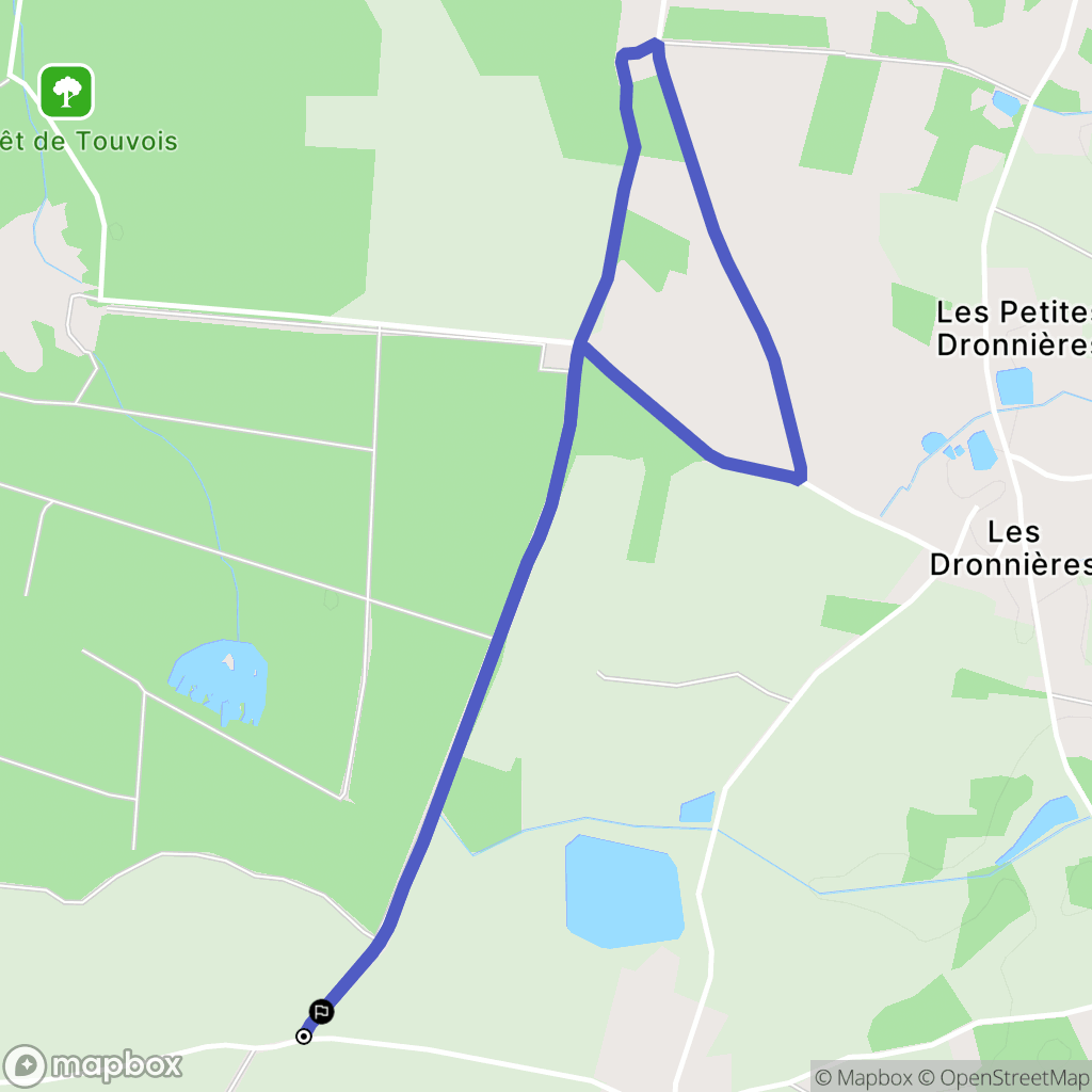 Legé : carte du parcours de randonnée - France