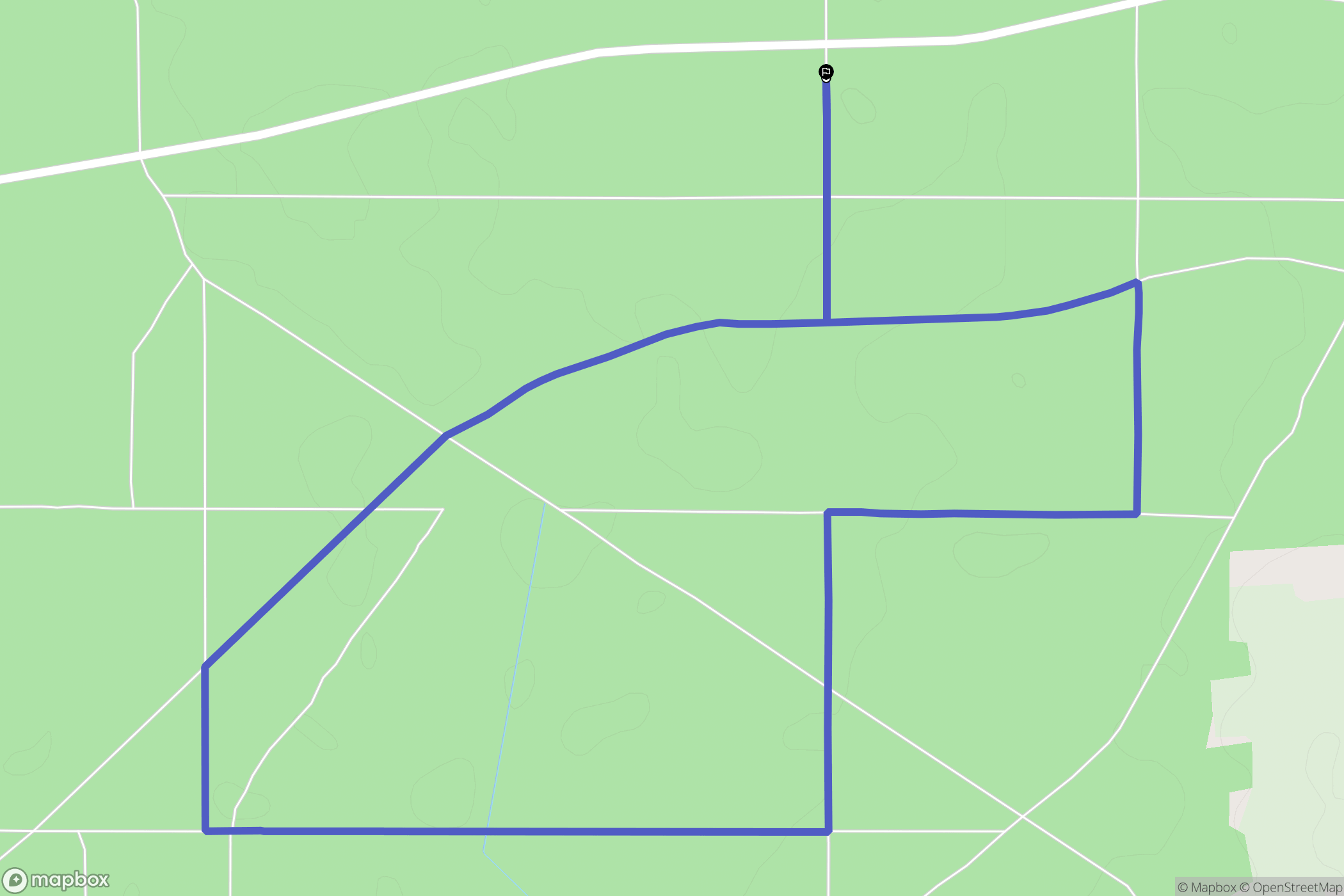 Guty-Bujno: mapa trasy - Poland