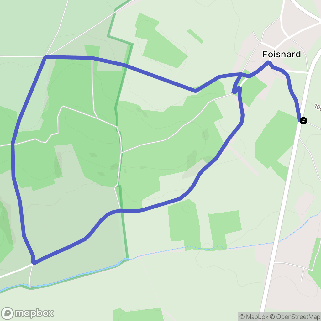 Saint-Cyr-sous-Dourdan : carte du parcours de randonnée - France