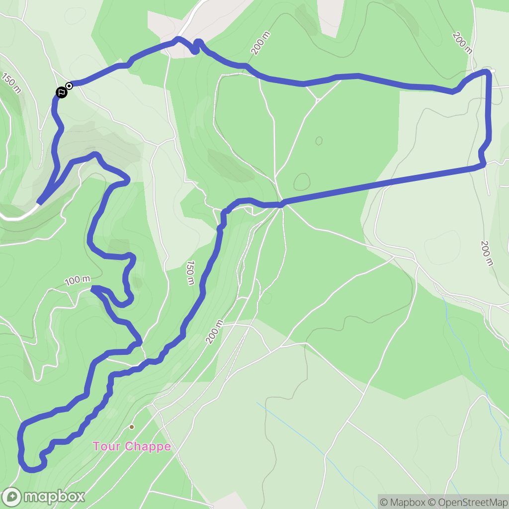 Rognac : carte du parcours de randonnée - France