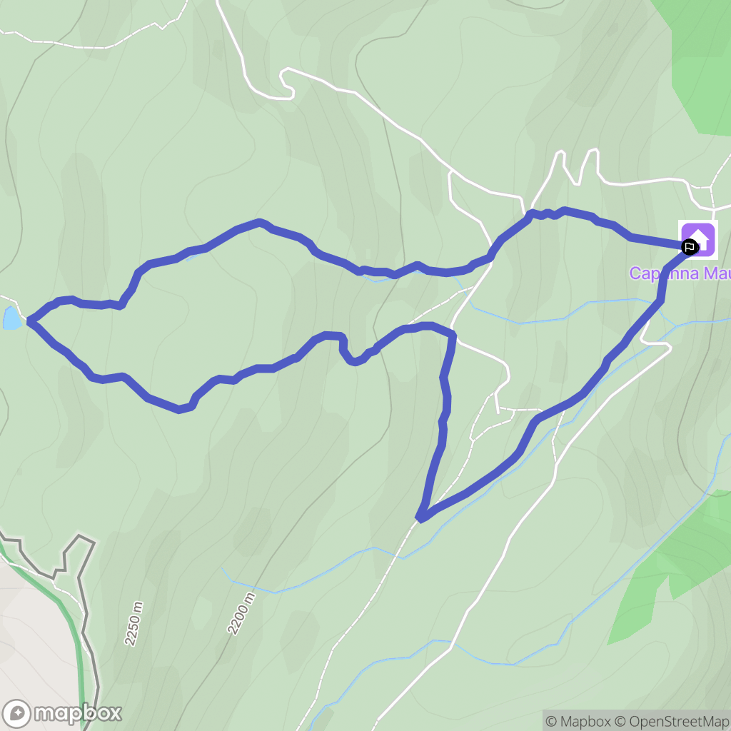 Cesana Torinese : carte du parcours de randonnée - Italy