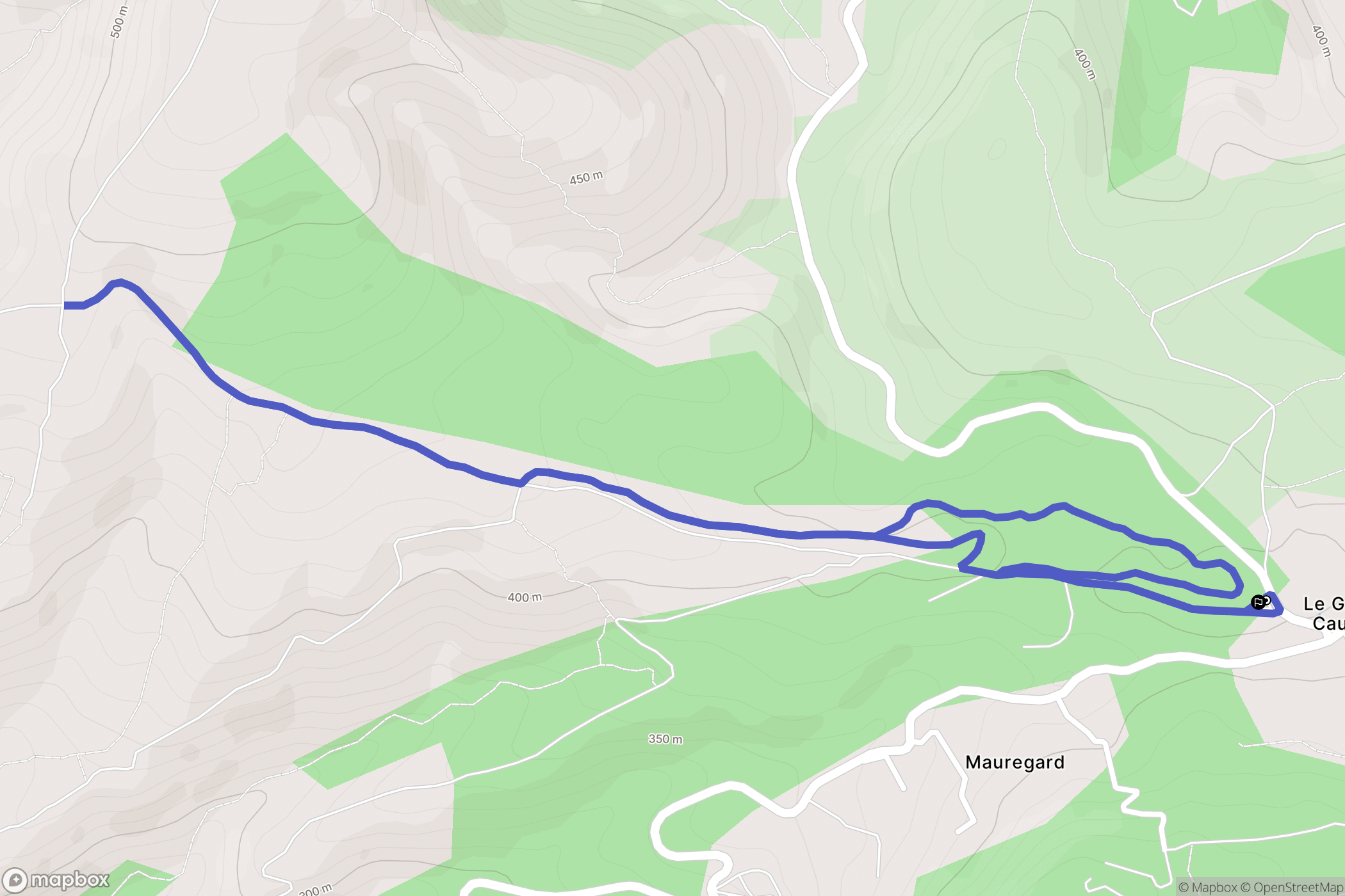 Ceyreste : carte du parcours de randonnée - France
