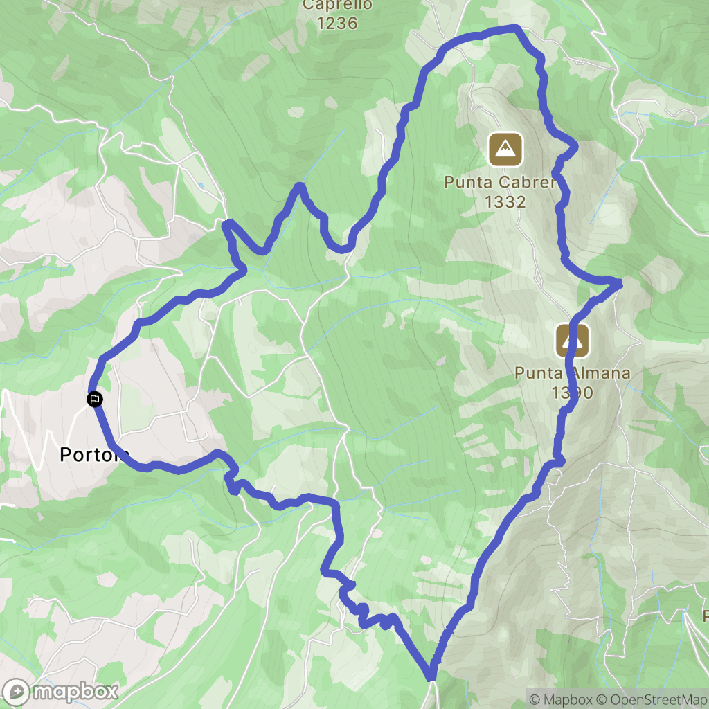 Sale Marasino : carte du parcours de randonnée - Italy