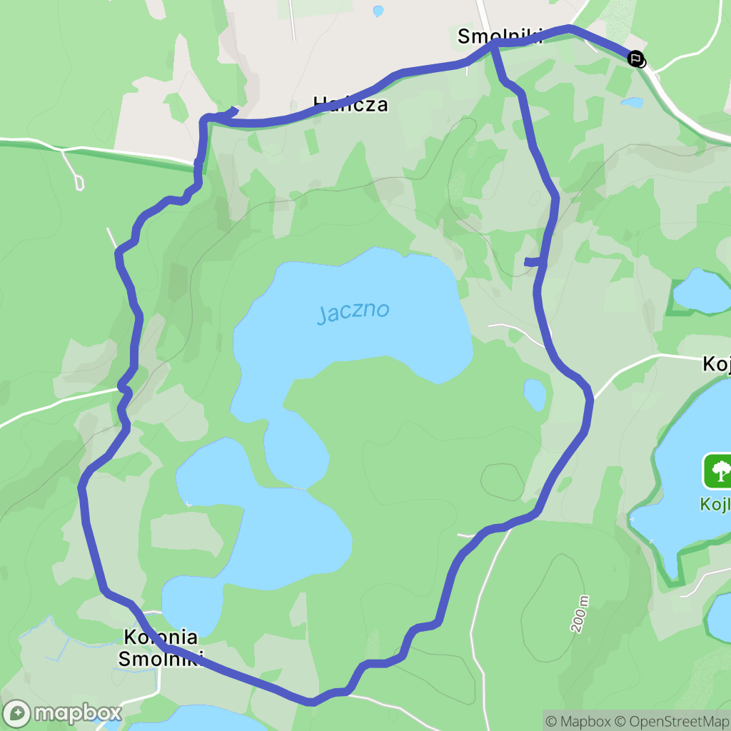 Smolniki: mapa trasy - Poland