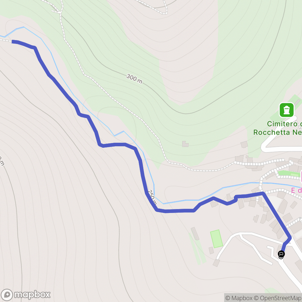 Rocchetta Nervina : carte du parcours de randonnée - Italy