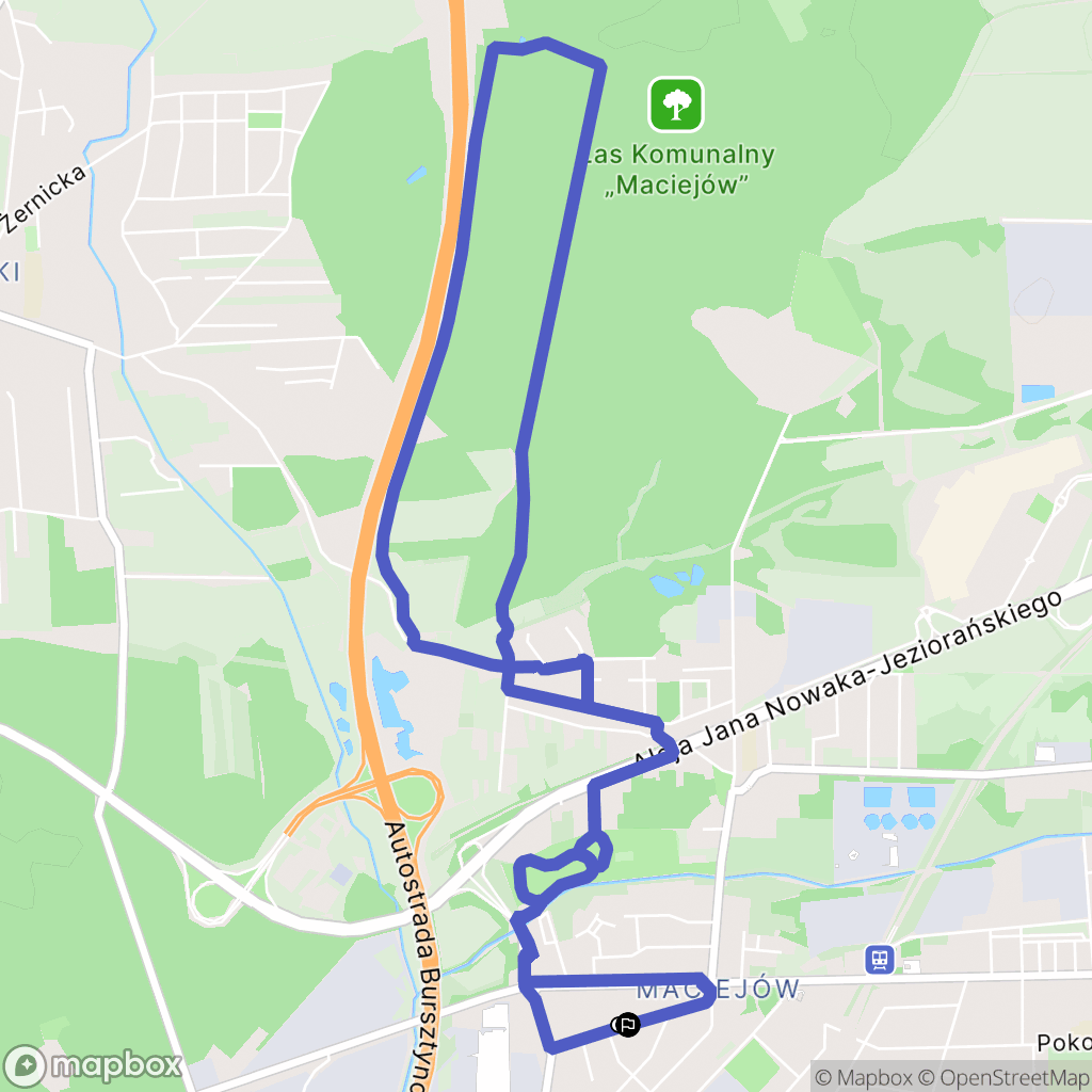 Zabrze: mapa trasy - Poland