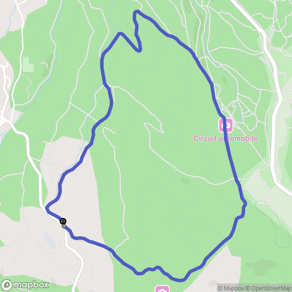 Gréasque : carte du parcours de randonnée - France