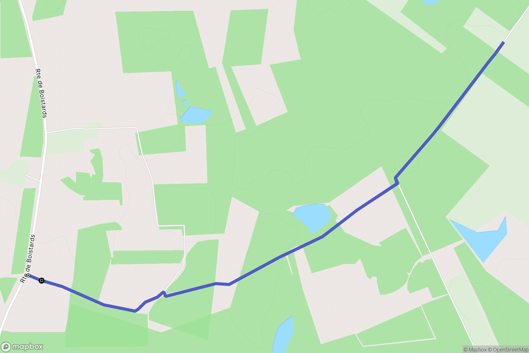 La Ferté-Saint-Aubin : carte du parcours de randonnée - France