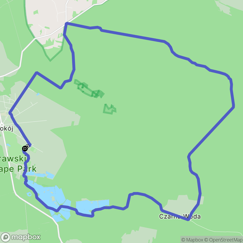 Pokój: mapa trasy - Poland