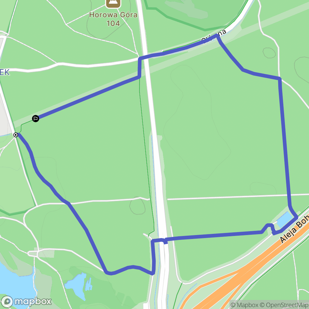Marki: mapa trasy - Poland