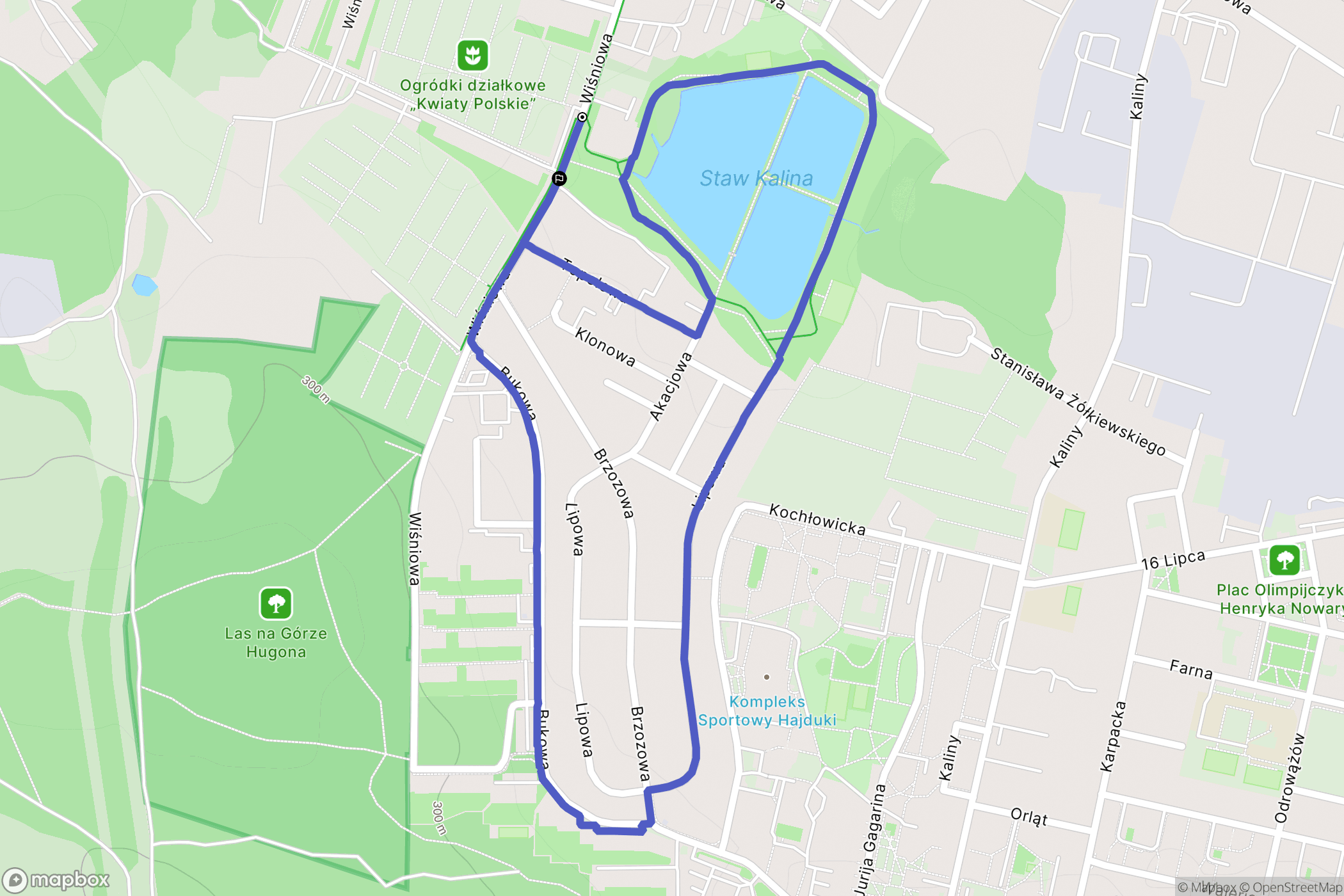 Świętochłowice: mapa trasy - Poland
