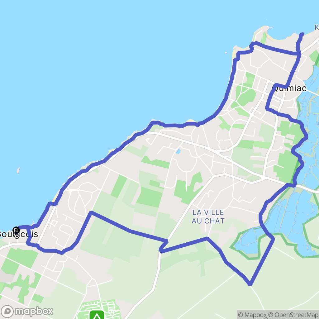 Piriac-sur-Mer : carte du parcours de randonnée - France