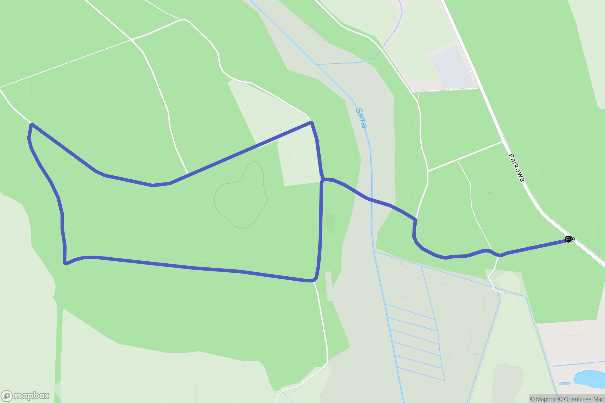 Rumianek: mapa trasy - Poland