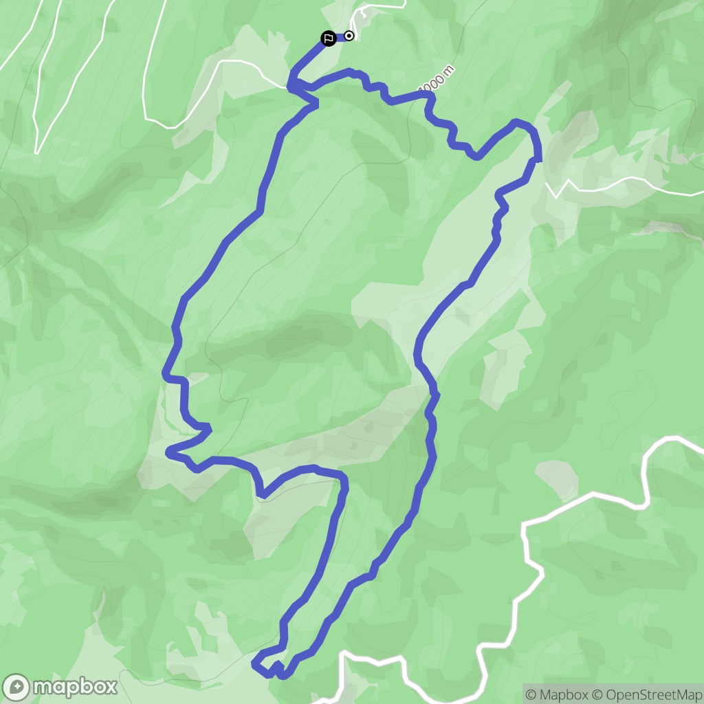 Izeron : carte du parcours de randonnée - France