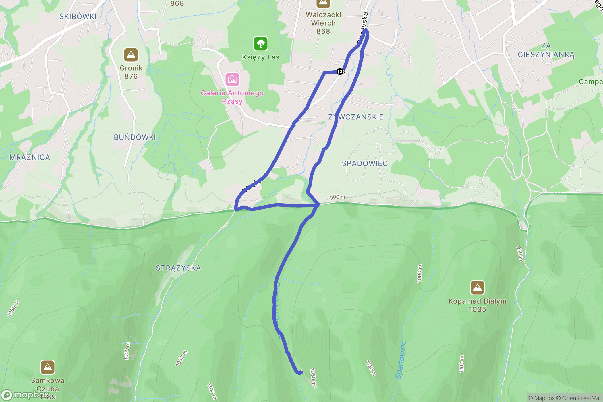 Zakopane: mapa trasy - Poland