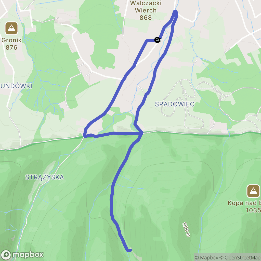 Zakopane: mapa trasy - Poland