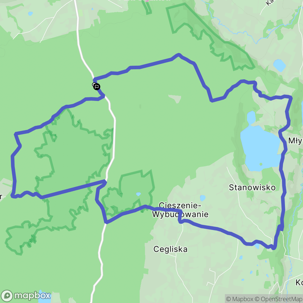 Mirachowo: mapa trasy - Poland