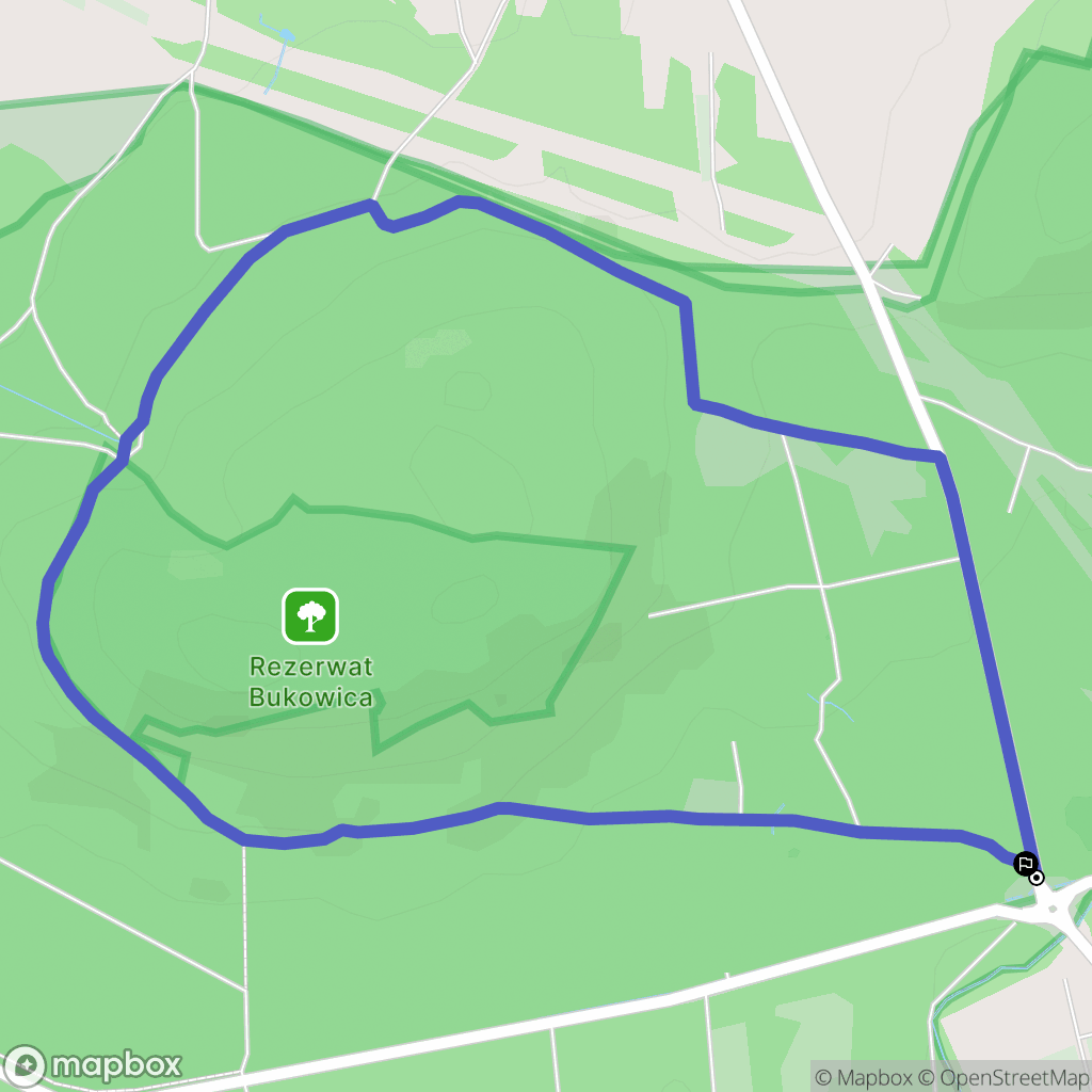 Zagórze: mapa trasy - Poland