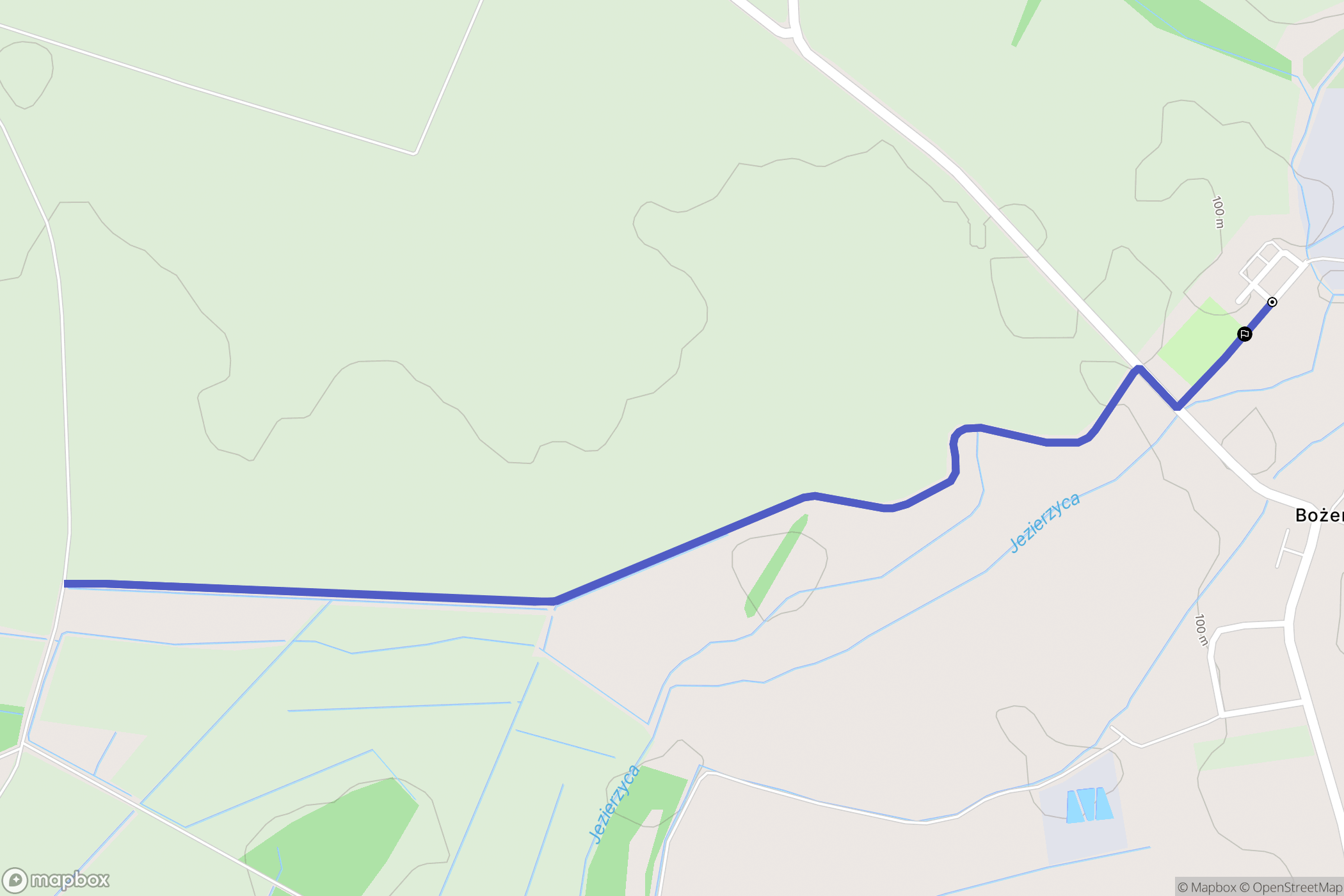 Bożeń: mapa trasy - Poland