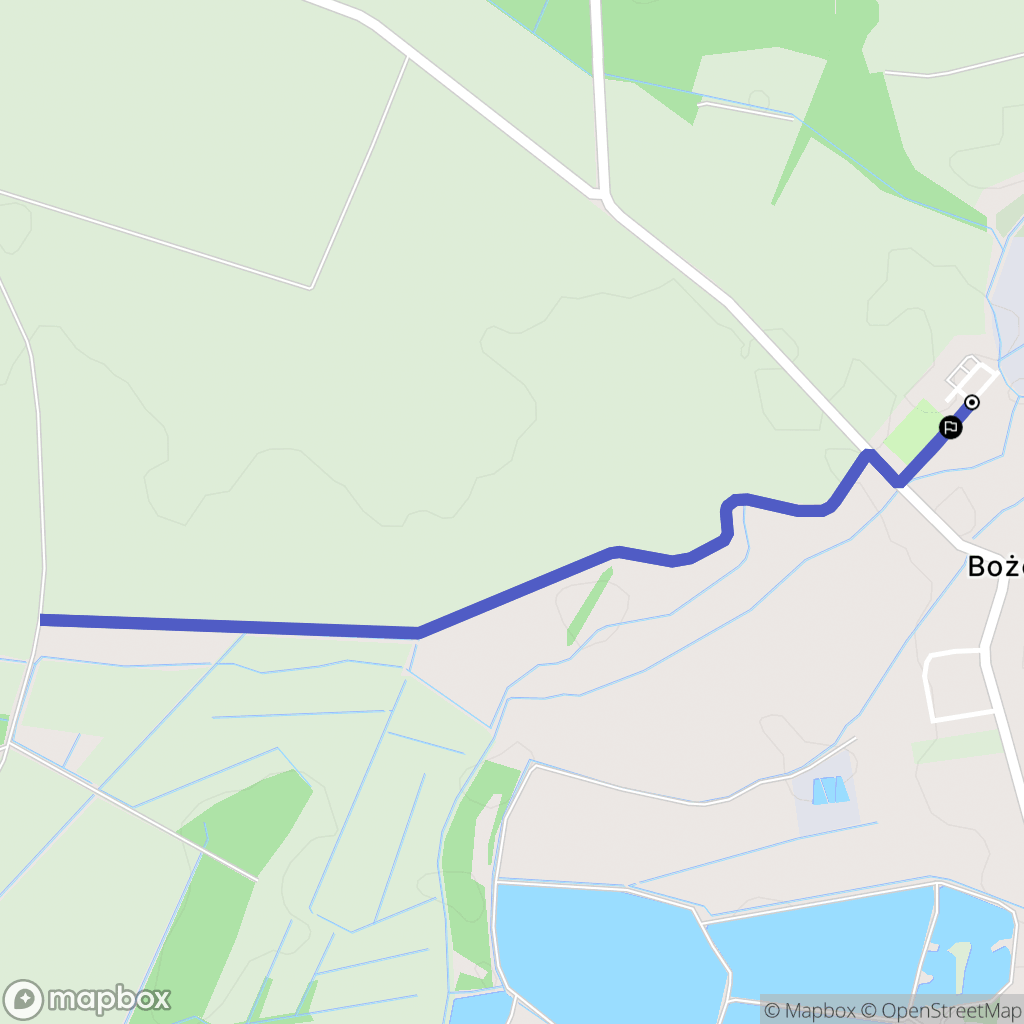 Bożeń: mapa trasy - Poland