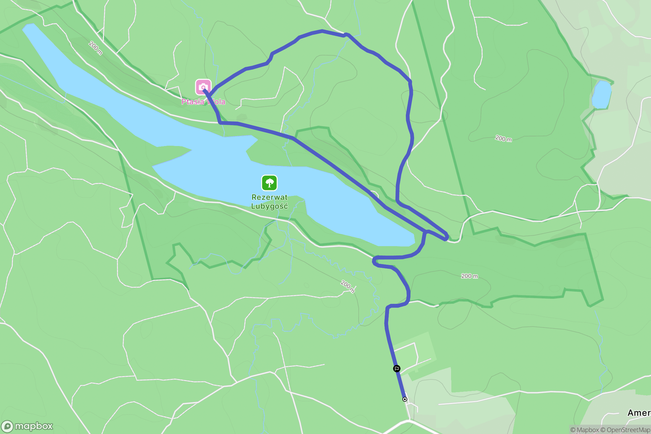Mirachowo: mapa trasy - Poland