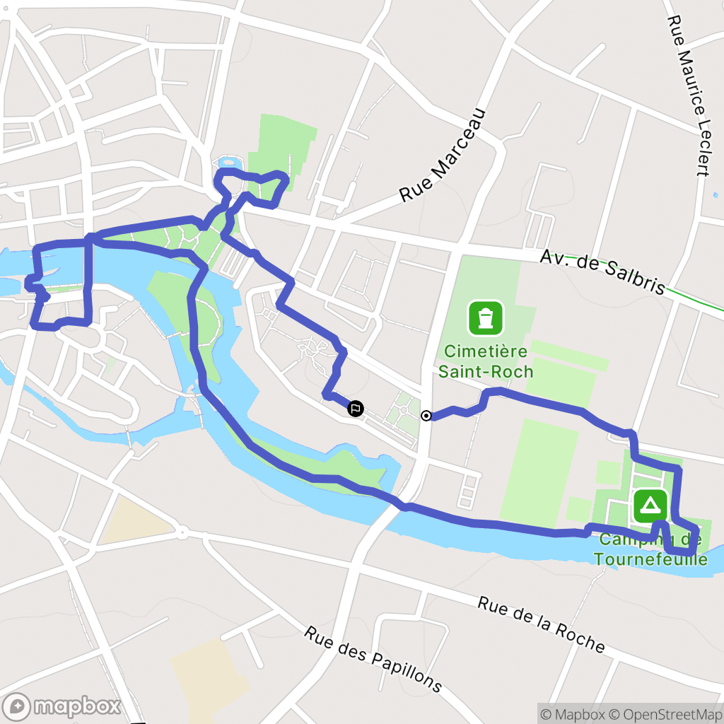 Romorantin-Lanthenay : carte du parcours de randonnée - France
