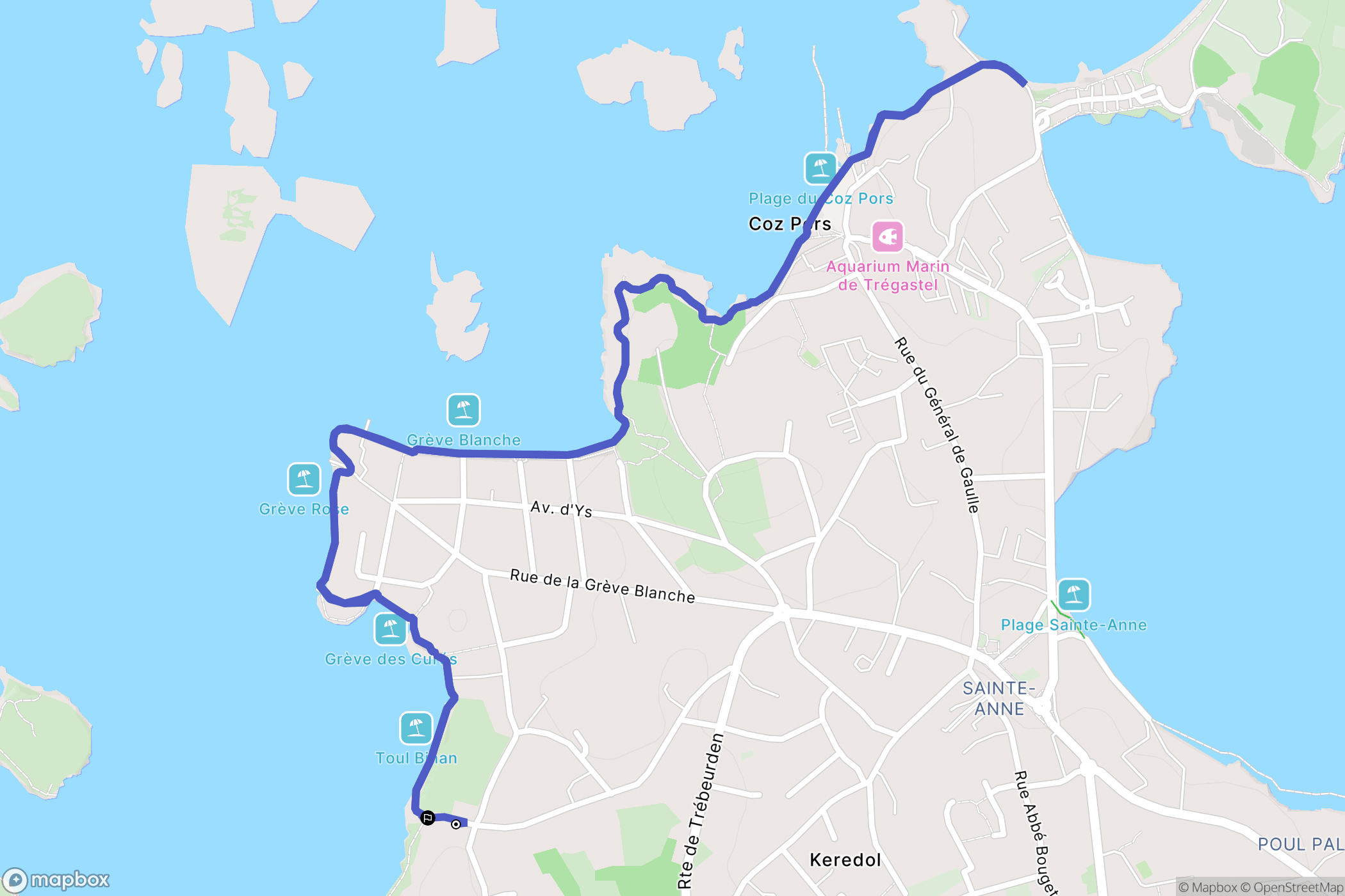 Trégastel: routekaart voor buitenactiviteiten - France