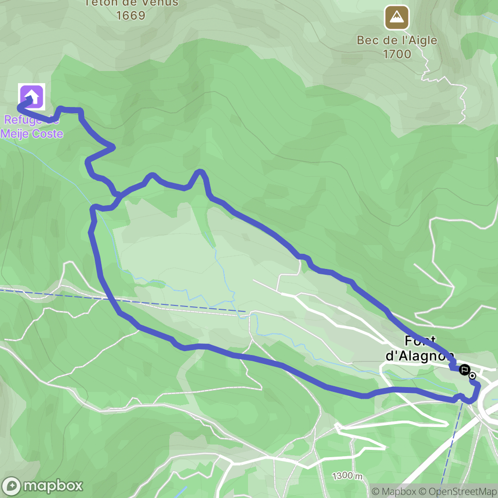 Laveissière: routekaart voor buitenactiviteiten - France