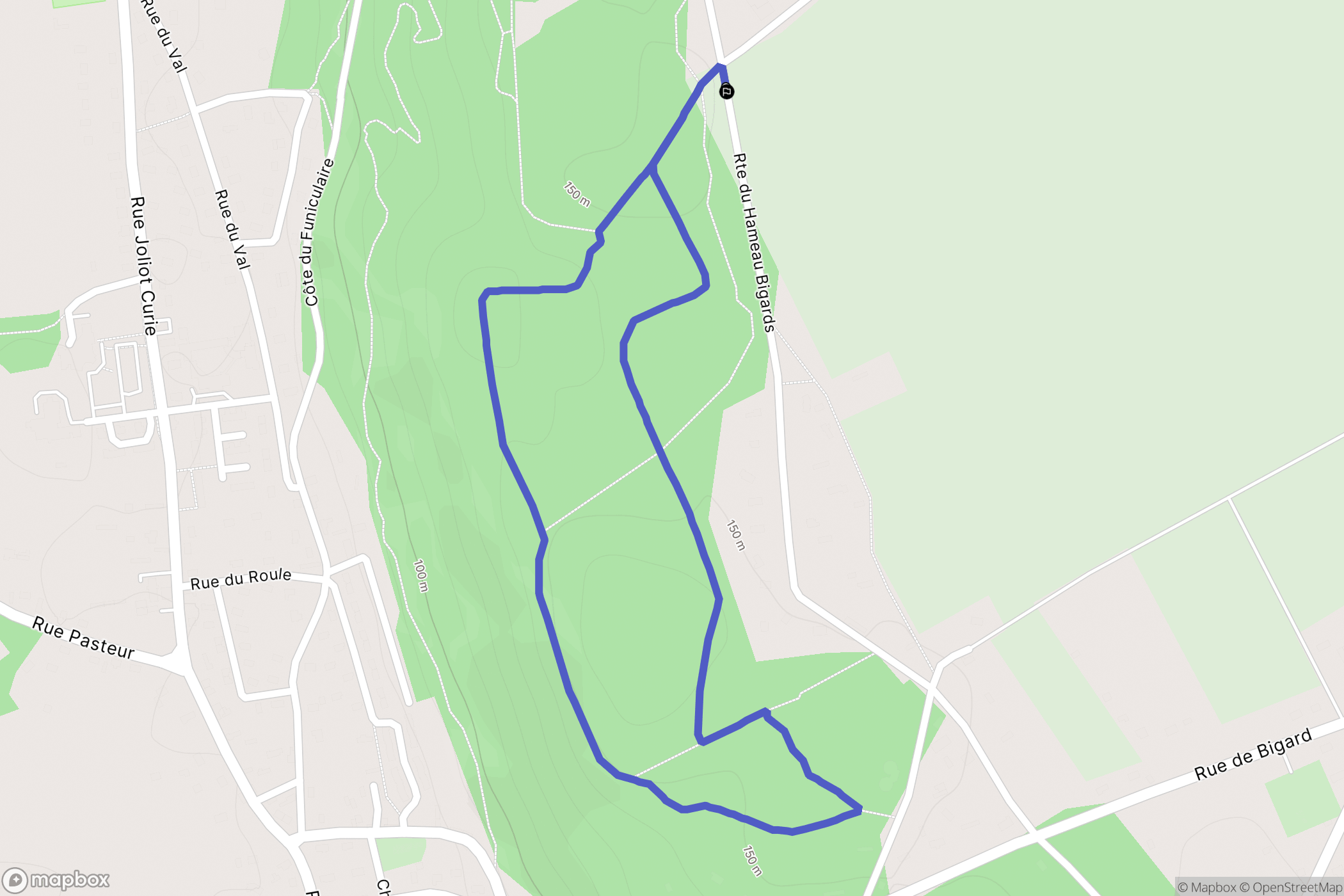 Nassandres sur Risle : carte du parcours de randonnée - France