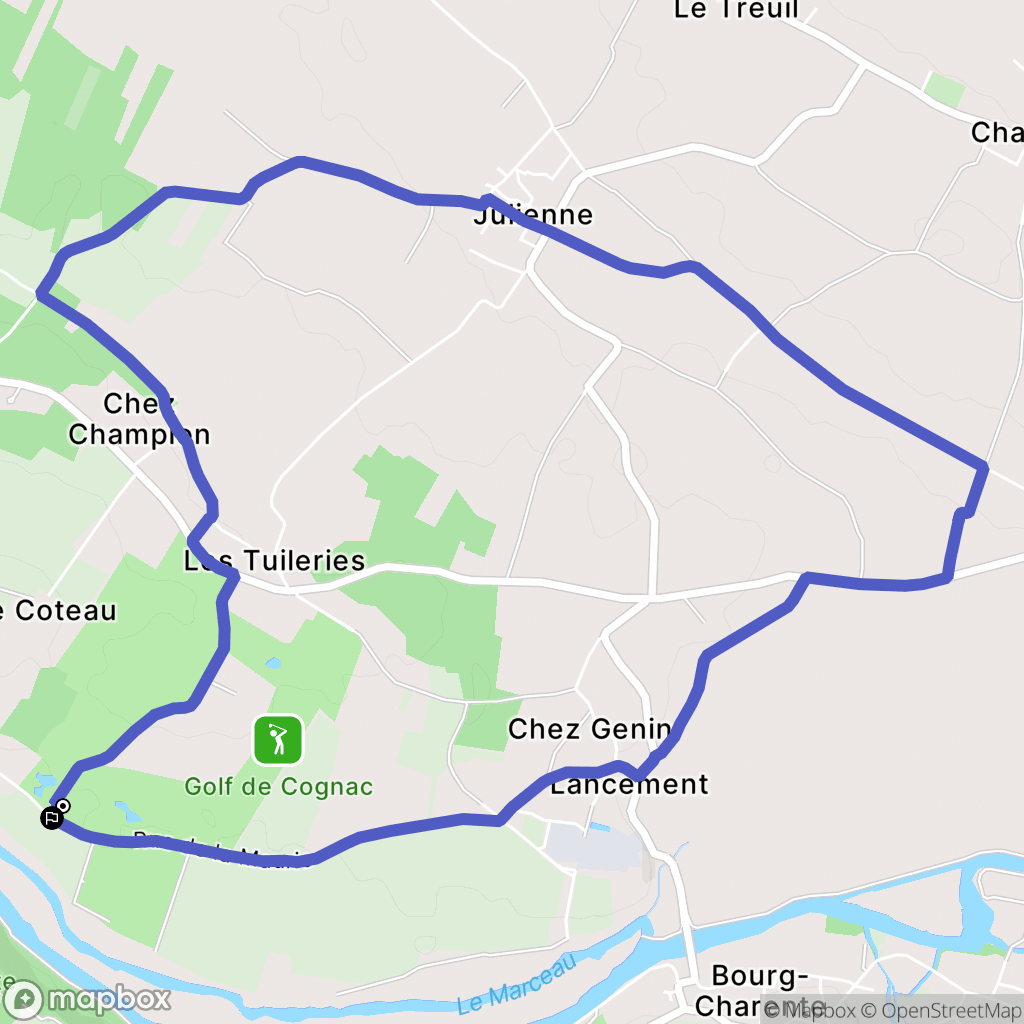Saint-Brice : carte du parcours de randonnée - France