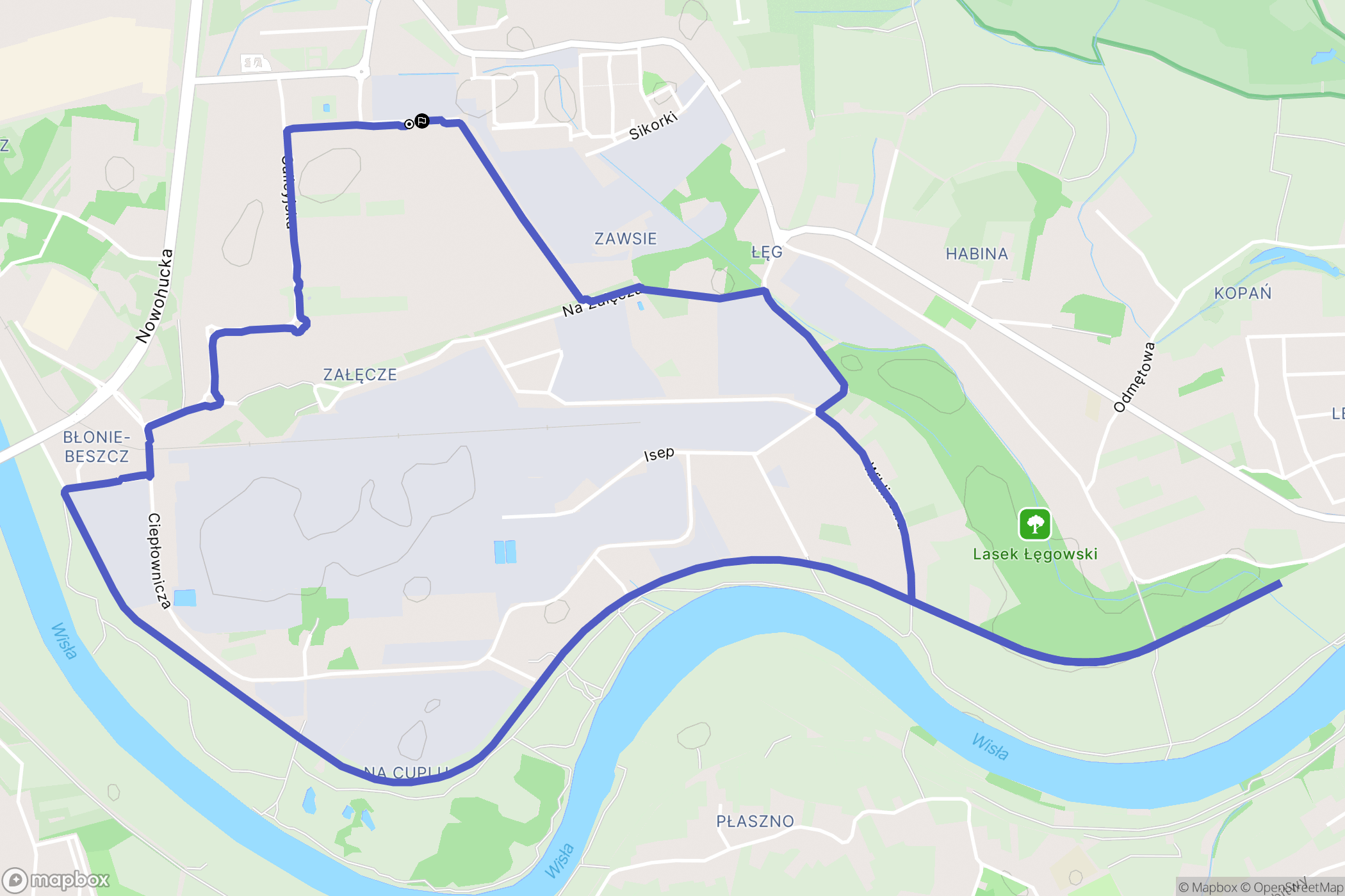 Kraków: mapa trasy - Poland