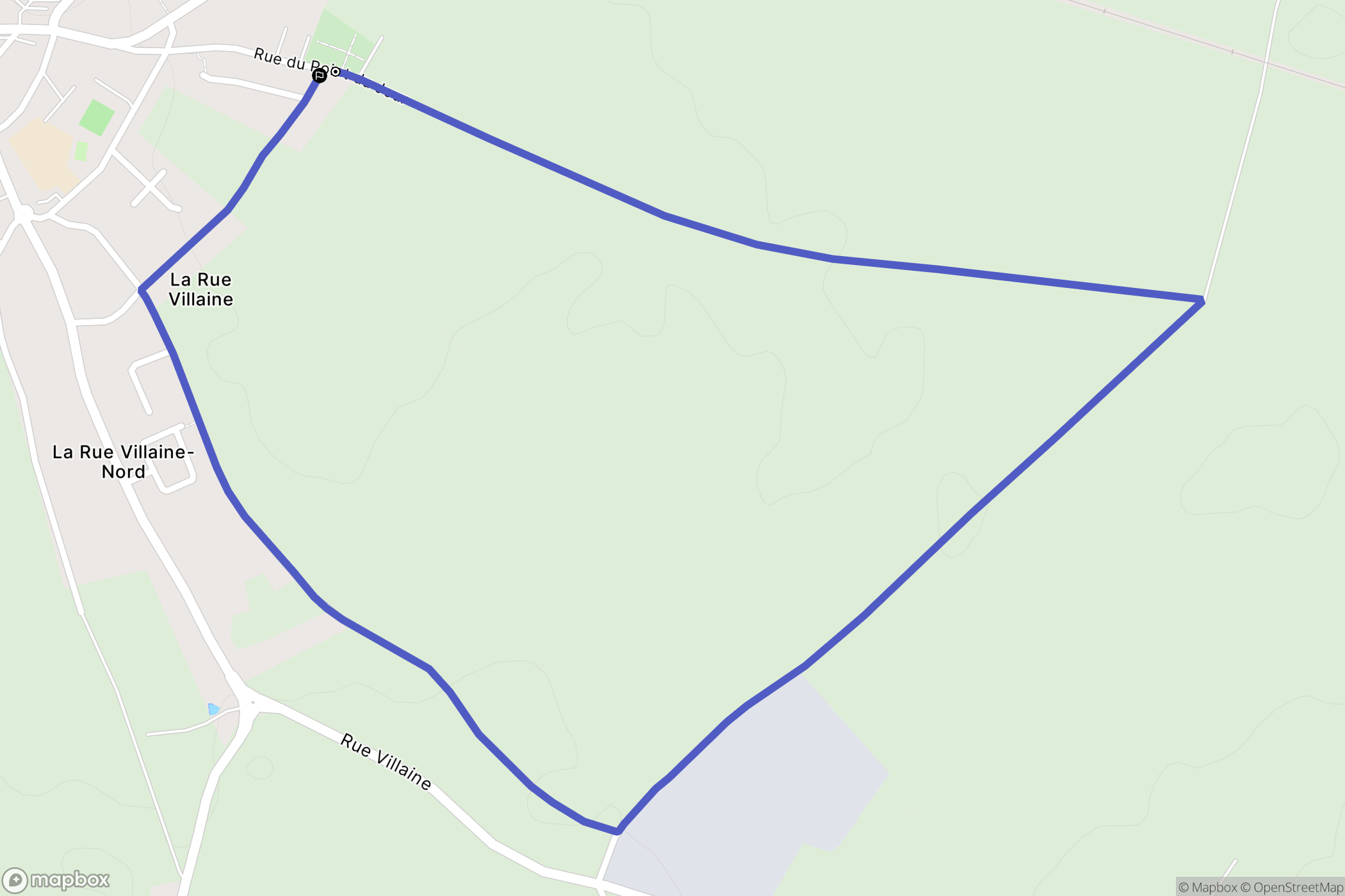 Bosc-le-Hard : carte du parcours de randonnée - France
