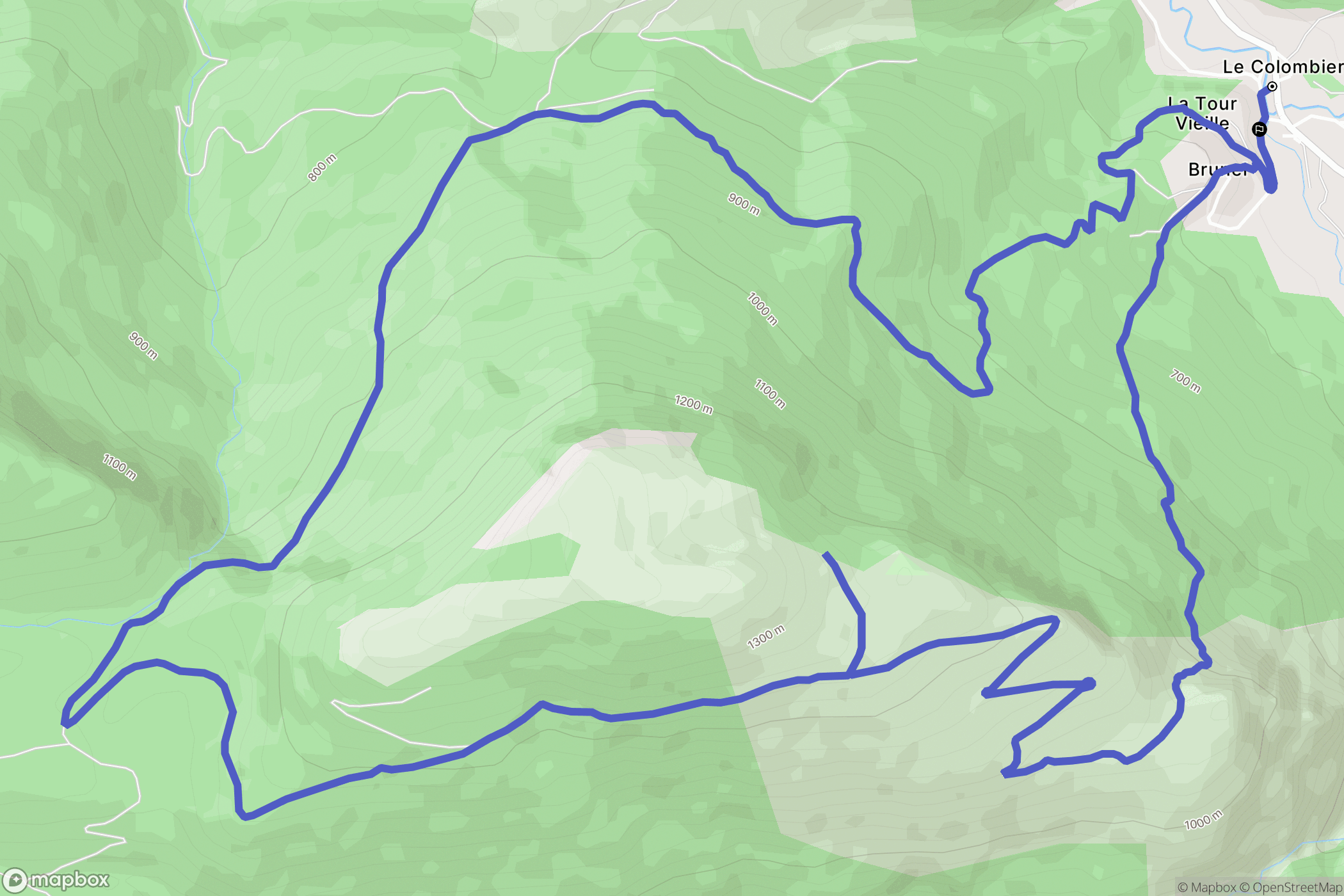 Valbelle : carte du parcours de randonnée - France
