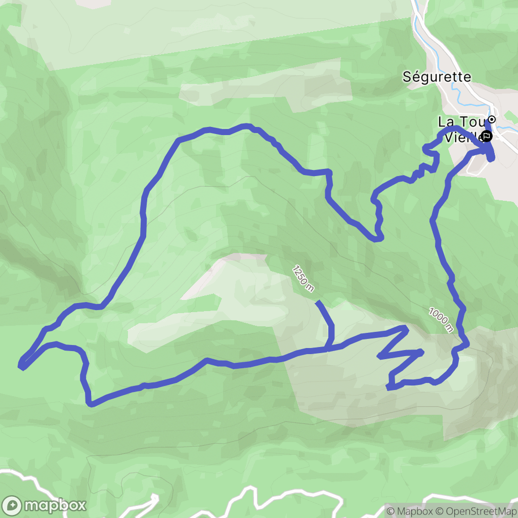 Valbelle : carte du parcours de randonnée - France