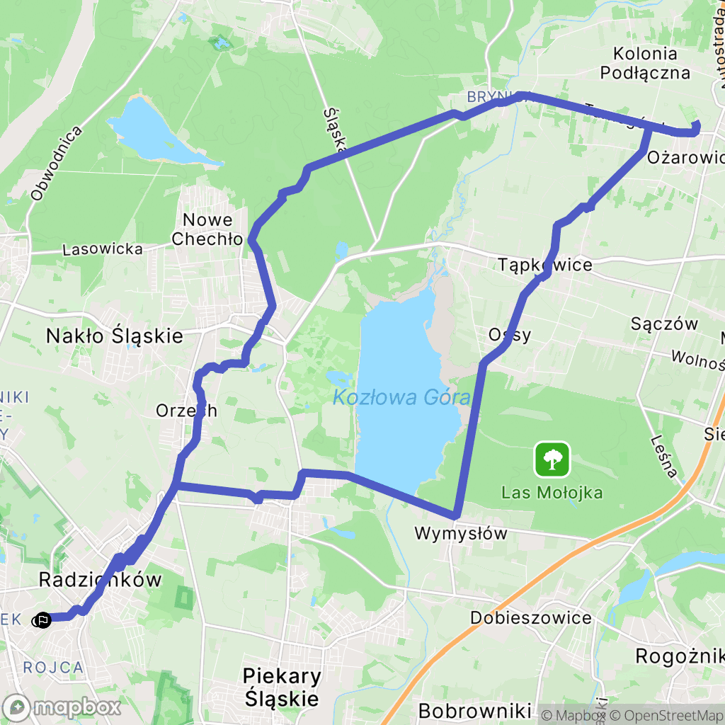 Bytom: mapa trasy - Poland