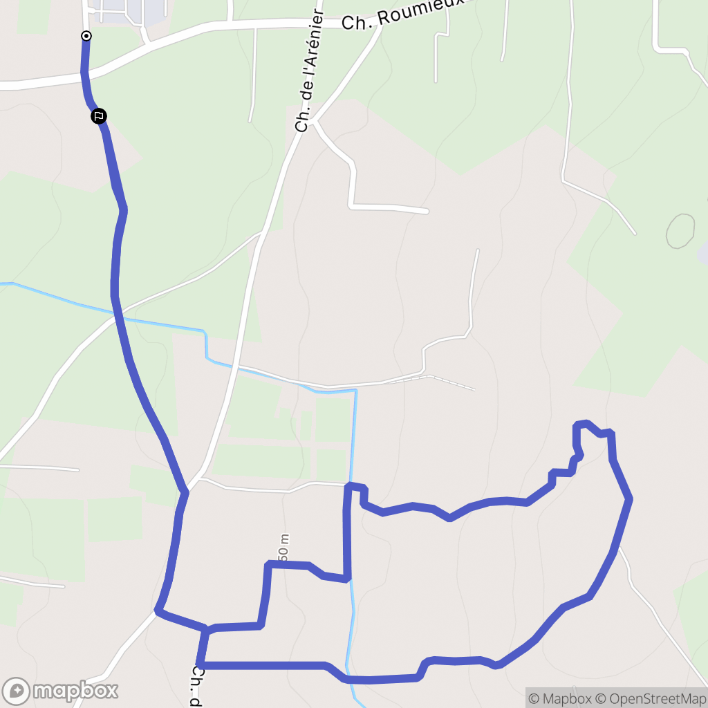 Châteaurenard : carte du parcours de randonnée - France