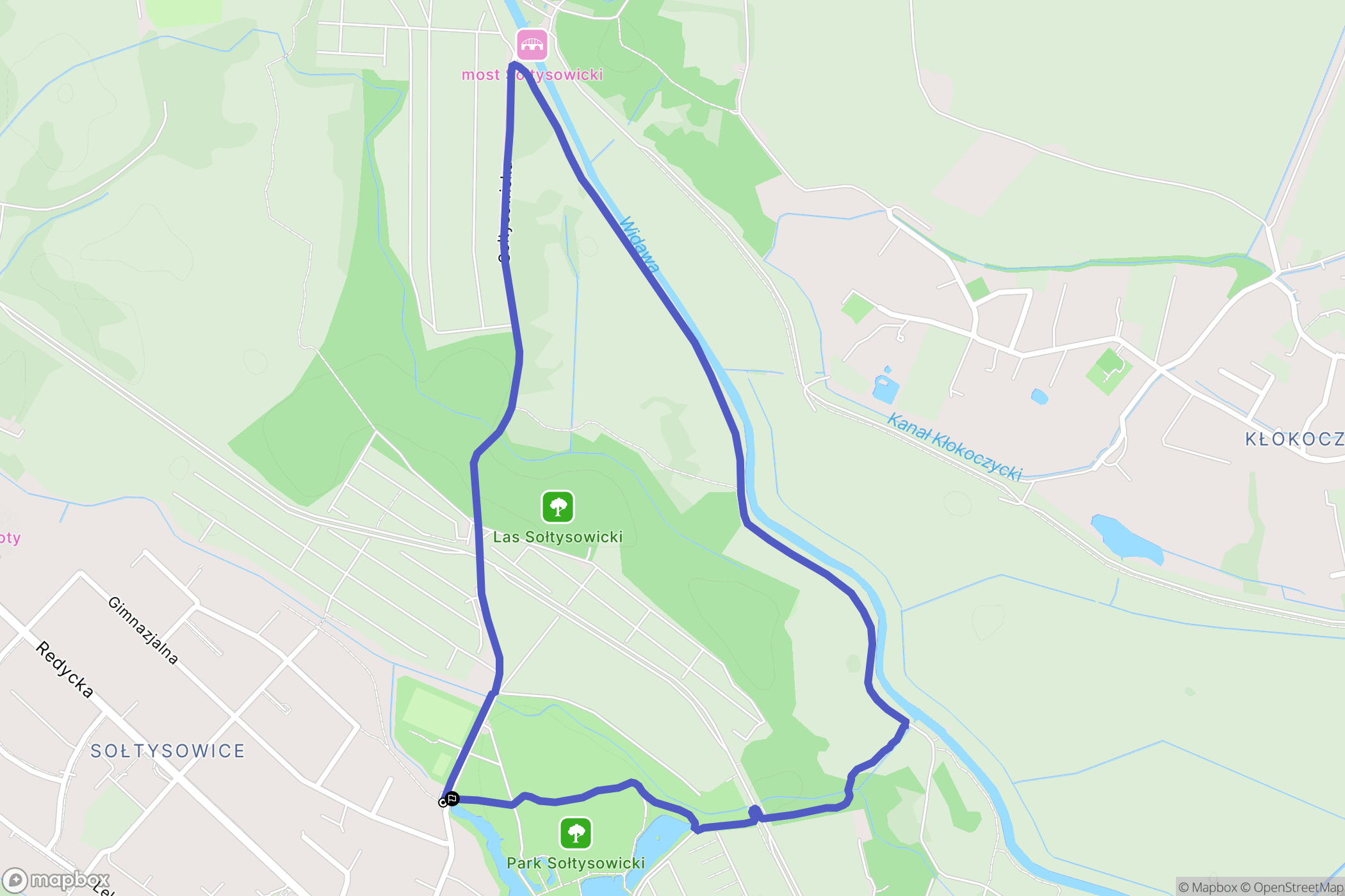 Wrocław: mapa trasy - Poland